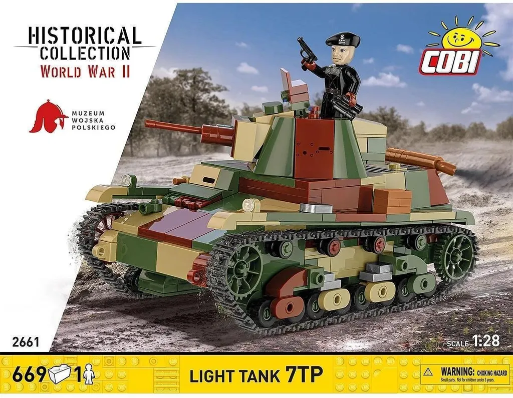 Char 7TP Cobi 2661 : Maquette sans Colle Durable et Facile à Assembler