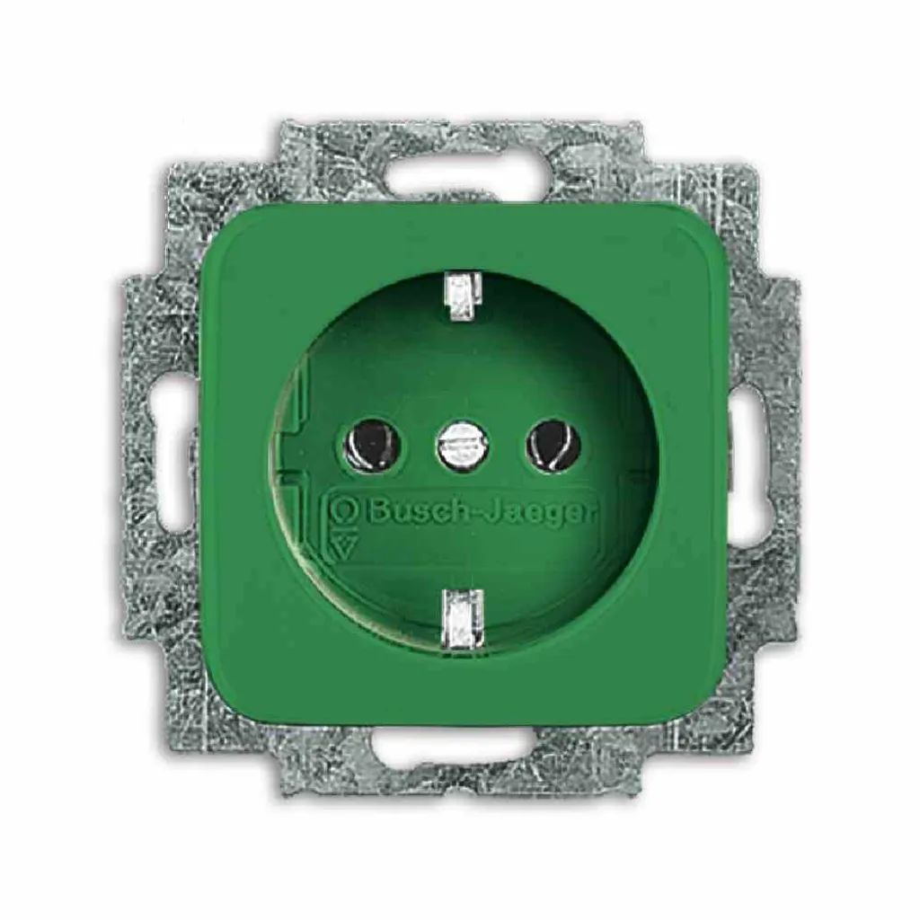 Socle de prise de courant Busch-Jaeger 20 EUC-13-212 pour circuit secouru