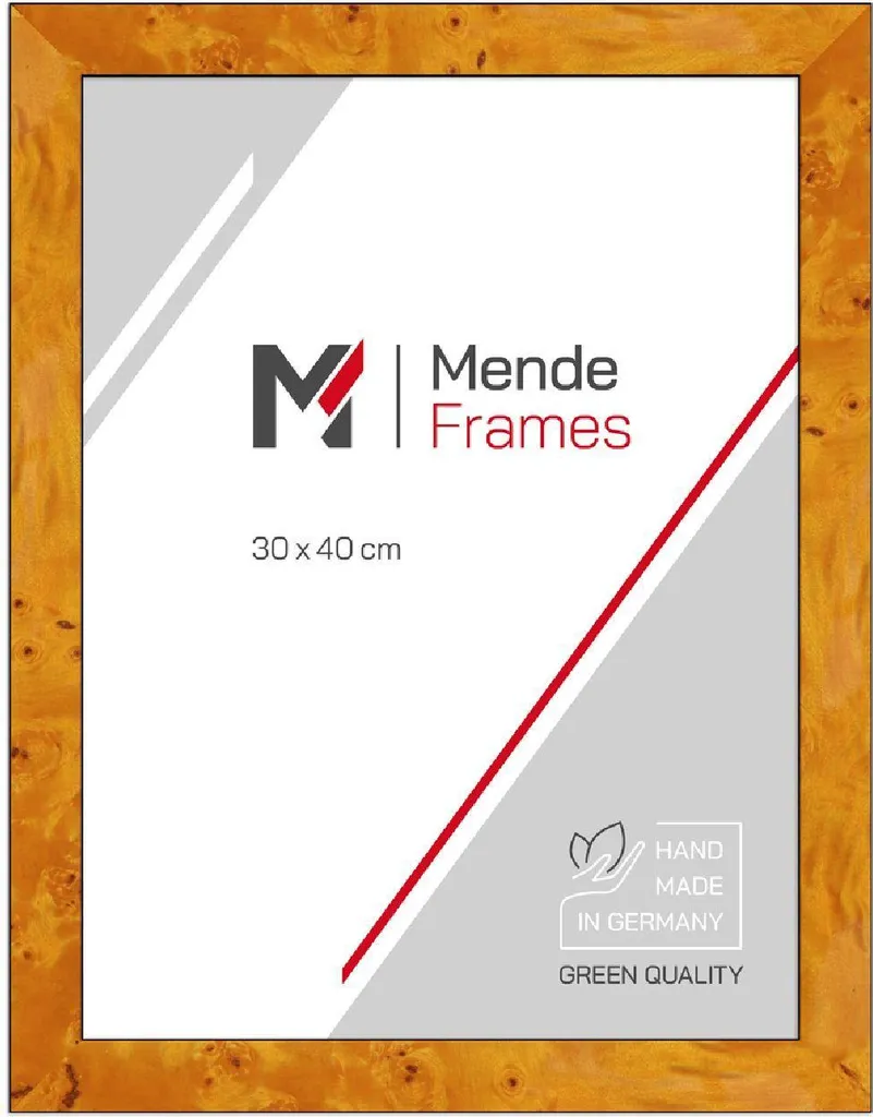 Cornice A2 42x59,4 Legno Radica Chiaro MendeFrames Vetro No-Glare