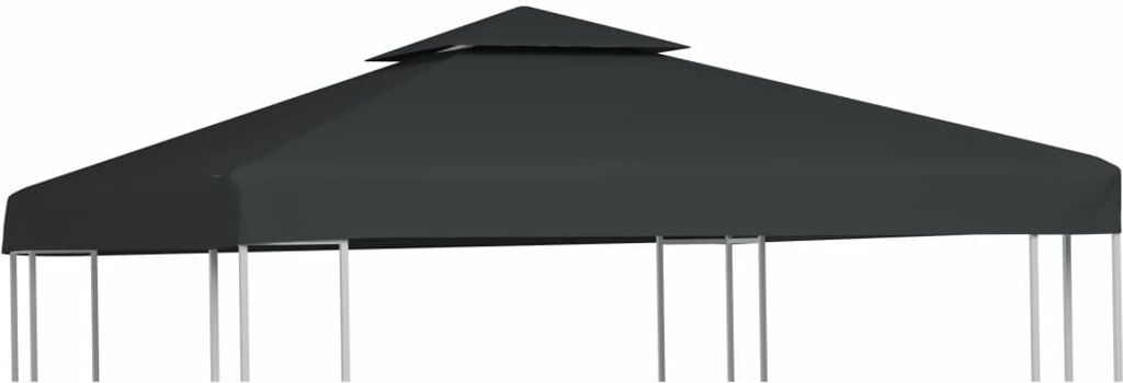 Tetto sostitutivo del padiglione 310 g/m² grigio scuro 3x3 Immagine del prodotto 