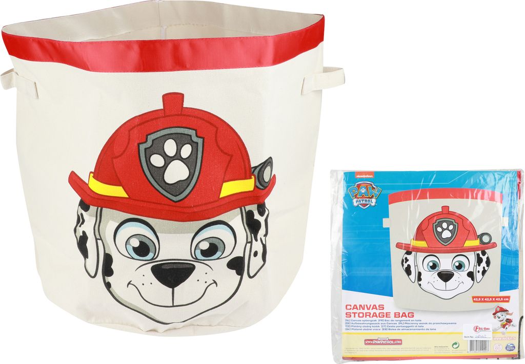 Toi-Toys - Paw Patrol - Leinen-Aufbewahrungskorb Leinensack Wäschesack Marshall