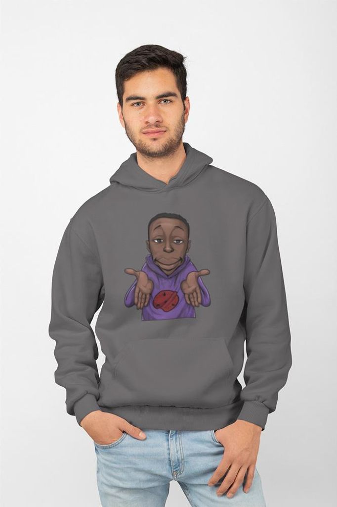 D&B Uni Hoodie ME00004 Meme Anthrazitgrau-Größe M