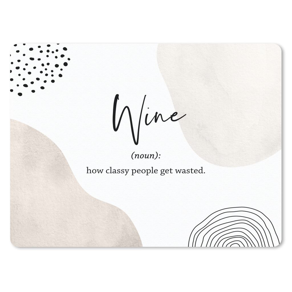 MuchoWow Mauspad Mousepad Sprichwörter - Wein - Wörterbuch - Zitate - Definition von Wein 40x30 cm - Mousepads - Maus Mat - Pad - Mausunterlage...