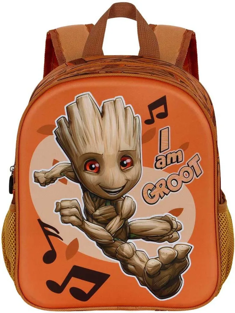 Sac à Dos Marvel Groot 3D Orange 31 cm Confortable et Résistant - 2