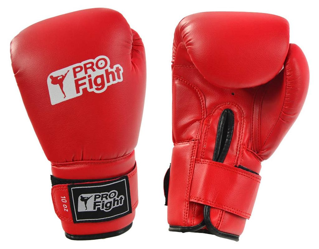 PROfight - Boxhandschuhe, Logo, PVC MR78424 (5) (Rot)