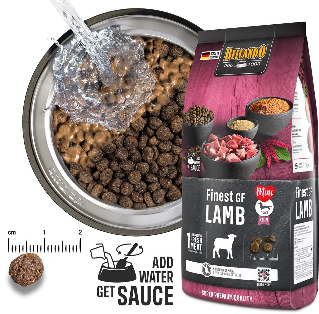 BELCANDO Finest GF Lamb prémiové suché krmivo pre psy 4kg Obrázok produktu 