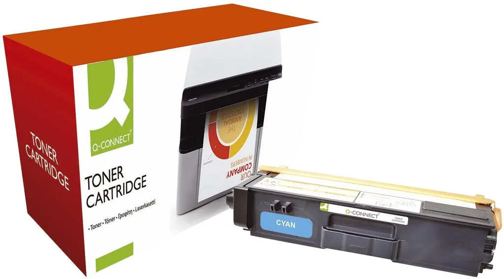 Toner KF15875 Cyan Q-Connect Idéal pour Documents et Rapports Couleur