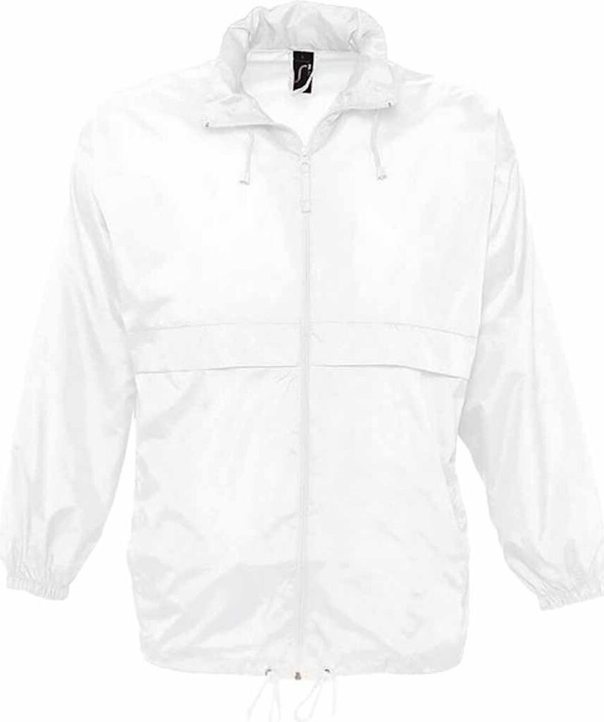 SOLS Uni Surf Windbreaker / Jacke, besonders leicht PC351 (XS) (Weiß)