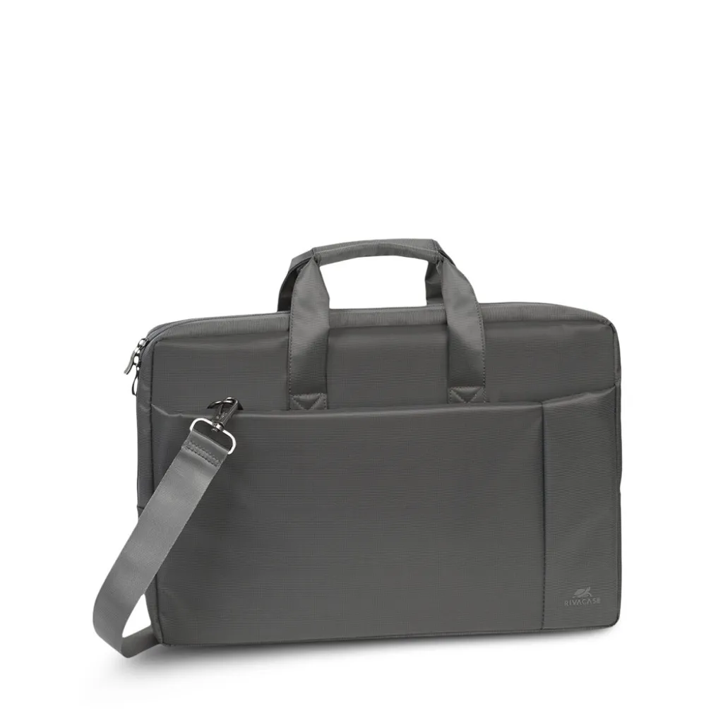 Porte-documents classique Rivacase 8251 gris pour PC portable 17" - 15
