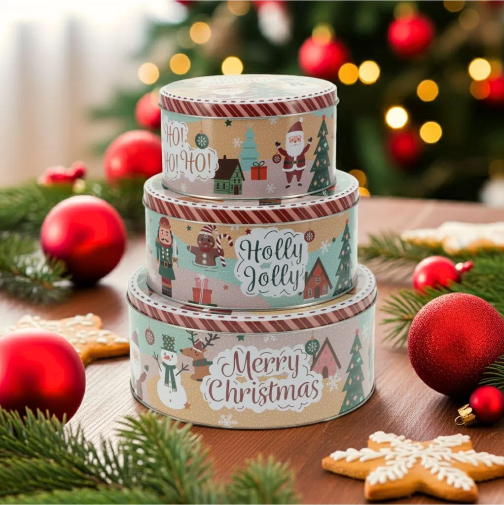 Set Da 3 Stampini Per Biscotti In Acciaio Inox – Forme Natalizie: Casa, Quadrato E Rettangolo – Ideale Per Pasticceria E Lavoretti Con Bambini - 3