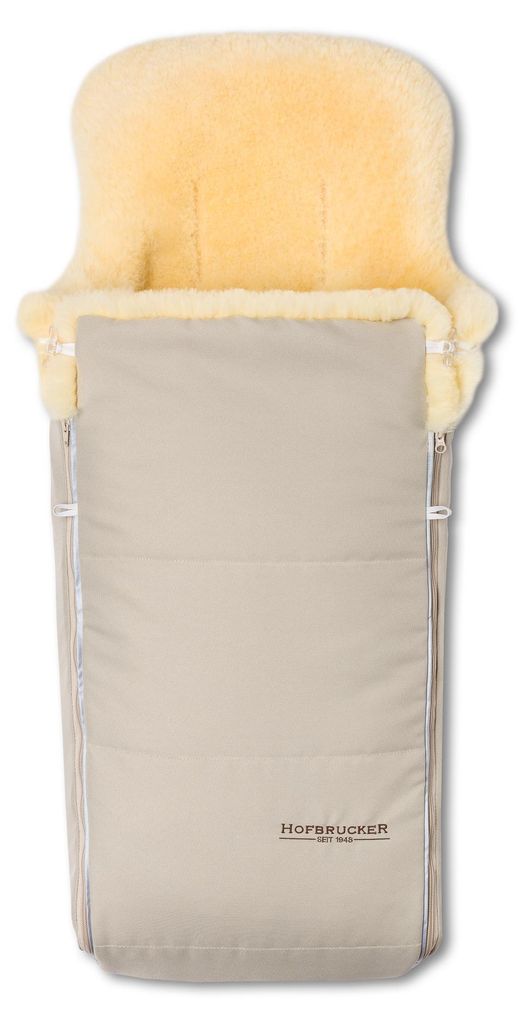 Hofbrucker Lammfell-Fußsack Luxus für Kinderwagen und Buggy