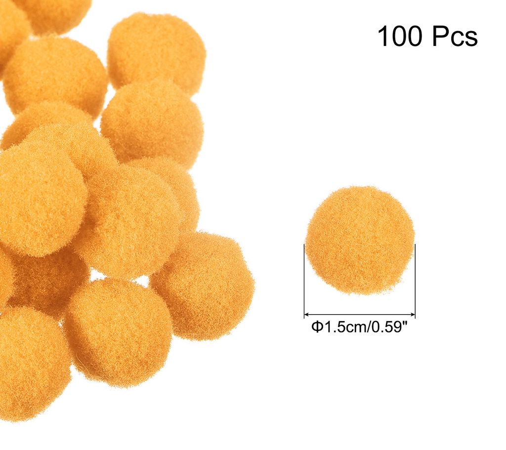 100 Stš¹ck Filzkugeln Bunt Filzstoff Perlen Set, 1.5cm Filzkugeln Pompons Filz Pom Poms zum Basteln Filzb?lle fš¹r DIY Kreative Handgefertigt D...