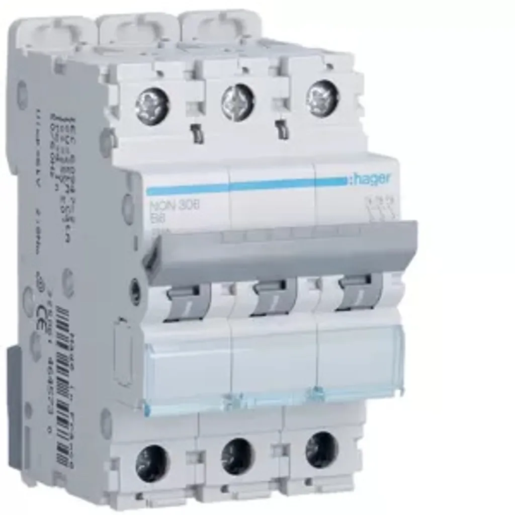 Disjoncteur magnéto-thermique NQN306 3 pôles B6 25kA pour tableau 3M