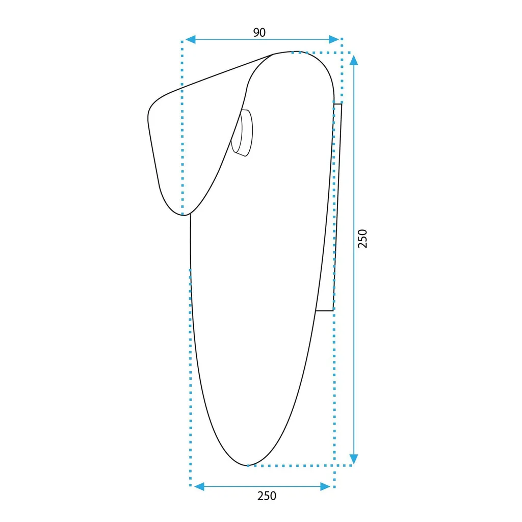 Applique Murale Or Brossé Toolight APP1431-W - Finition Métal Premium - 10