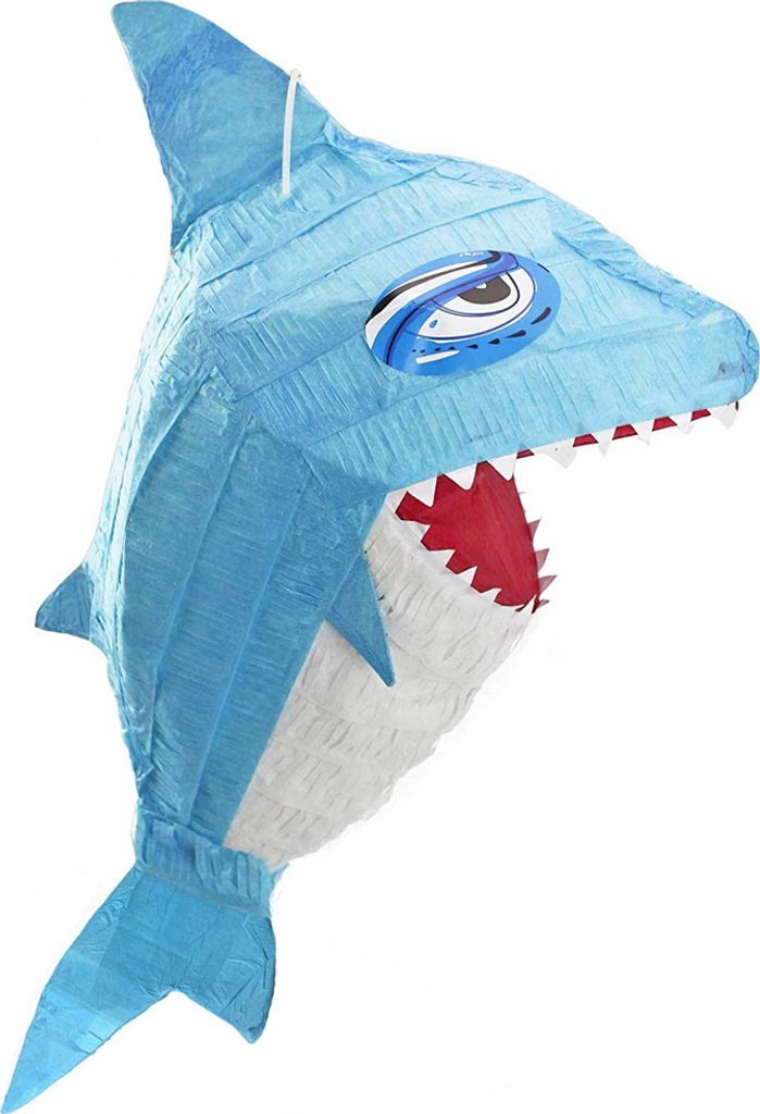 Pinata "Blauer Hai" | 65x19x38cm Produktbild 