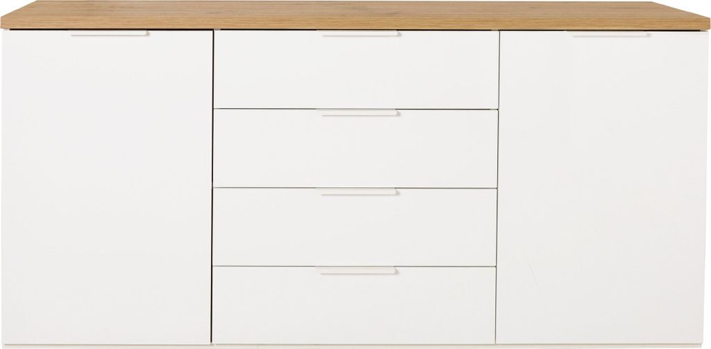 Sideboard Anrichte 171 cm weiß hochglanz - Artisan Eiche - MUNDI - Die Möbelfundgrube