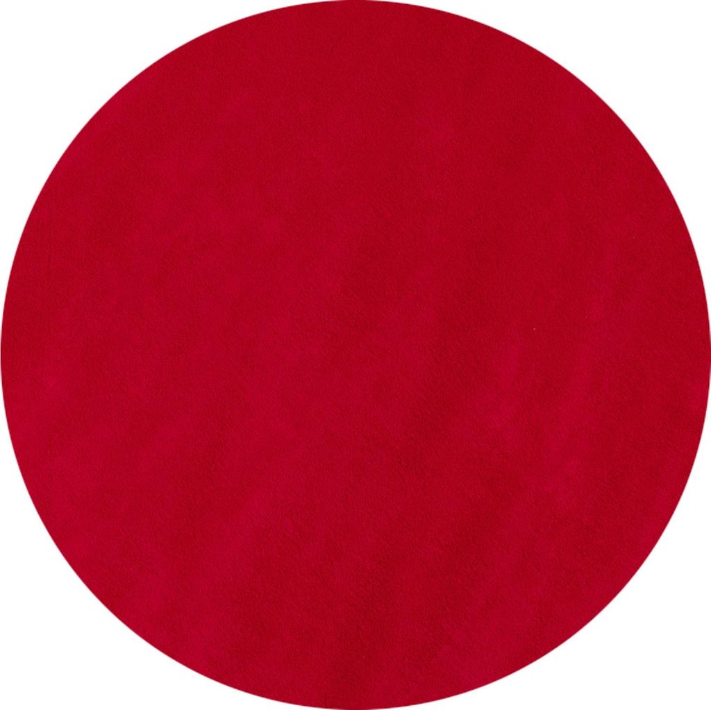 Kurzflor Teppich SKY Rot 160 cm Rund