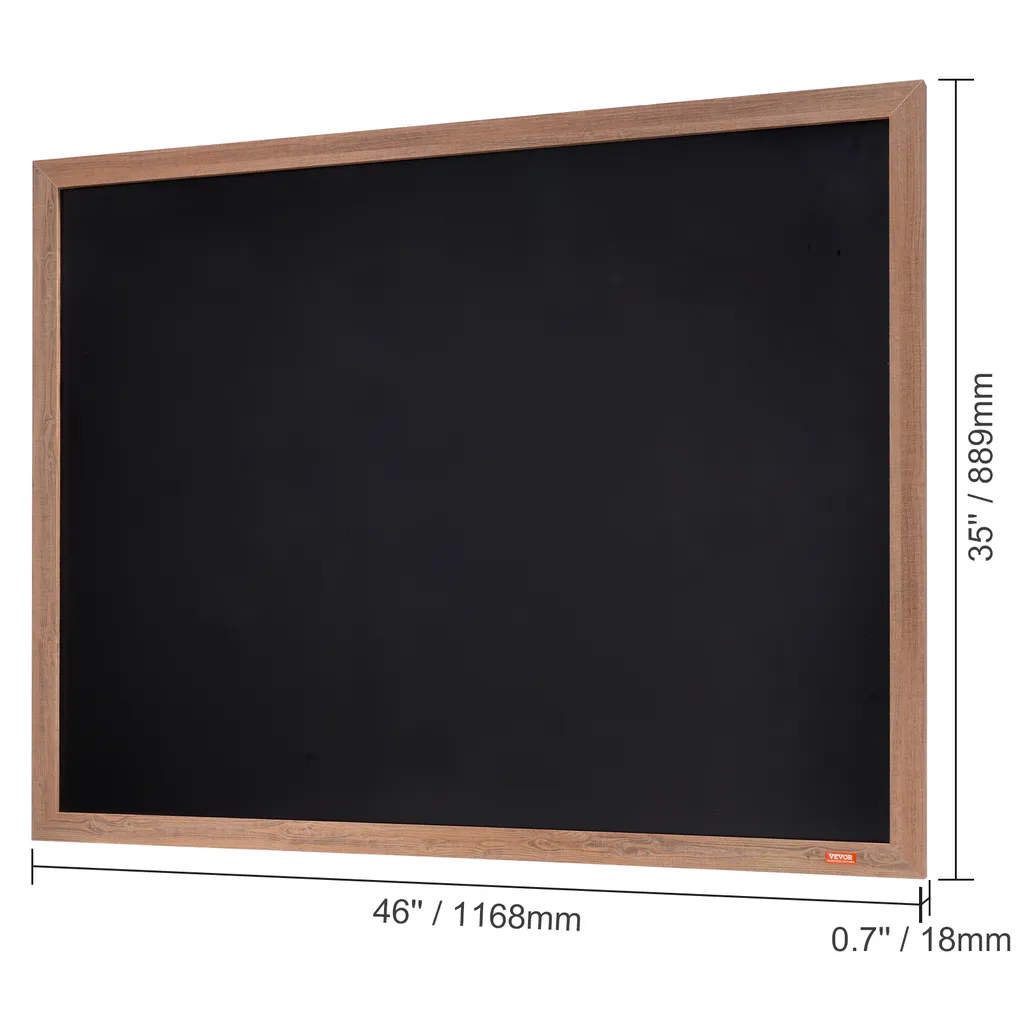 Lavagna magnetica VEVOR con cornice in legno 1168,4 x 889 mm, lavagna magnetica 913 x 1092 mm, appendibile in verticale o in orizzontale, inclusi 4 pennarelli a gesso, cancellino e panno, espositore da parete - 8