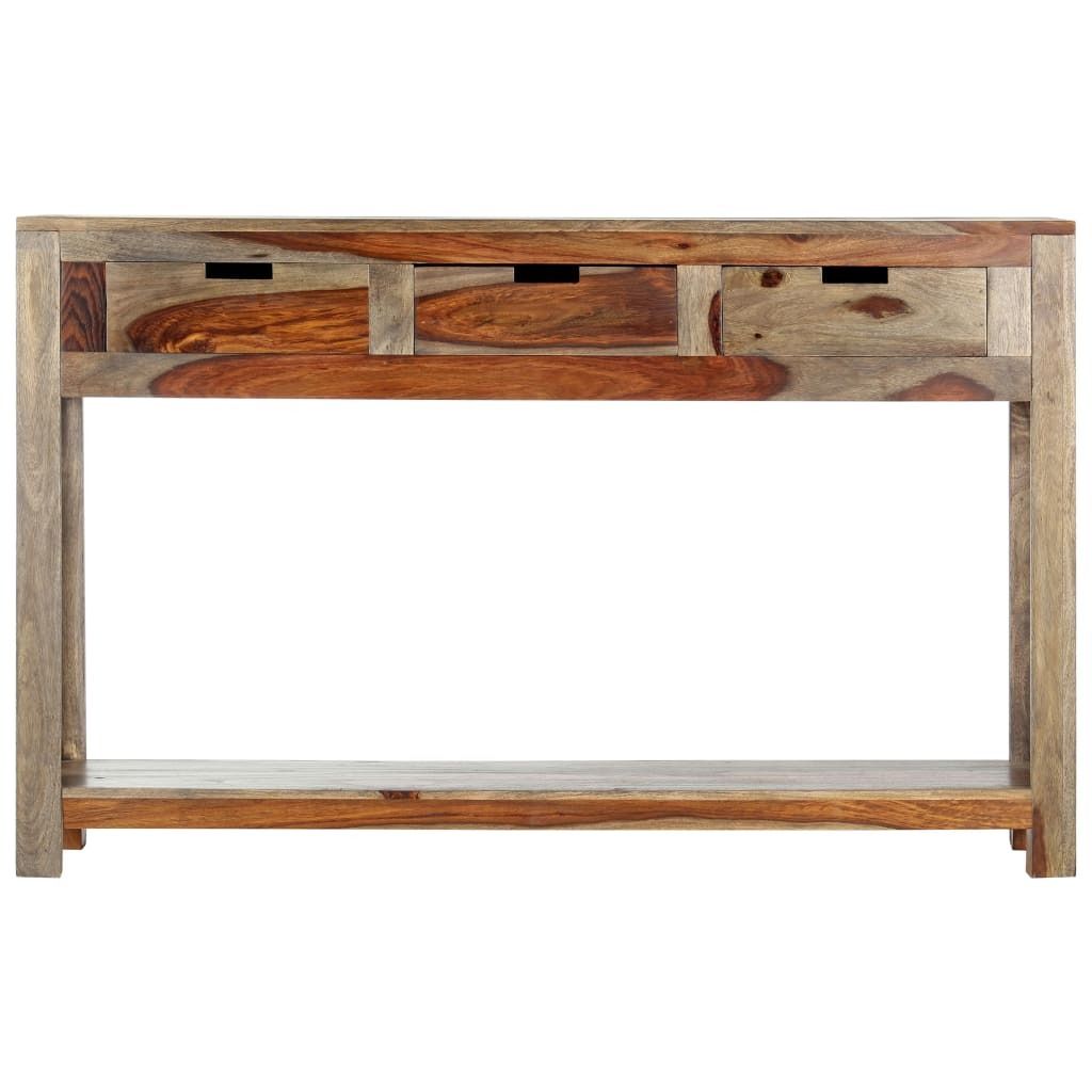 " "Konsolentisch/Beistelltisch Moderner design - Sofatisch für Wohnzimmer - mit 3 Schubladen 120x30x75 cm Massivholz Akazie NeuMöbel 5098655