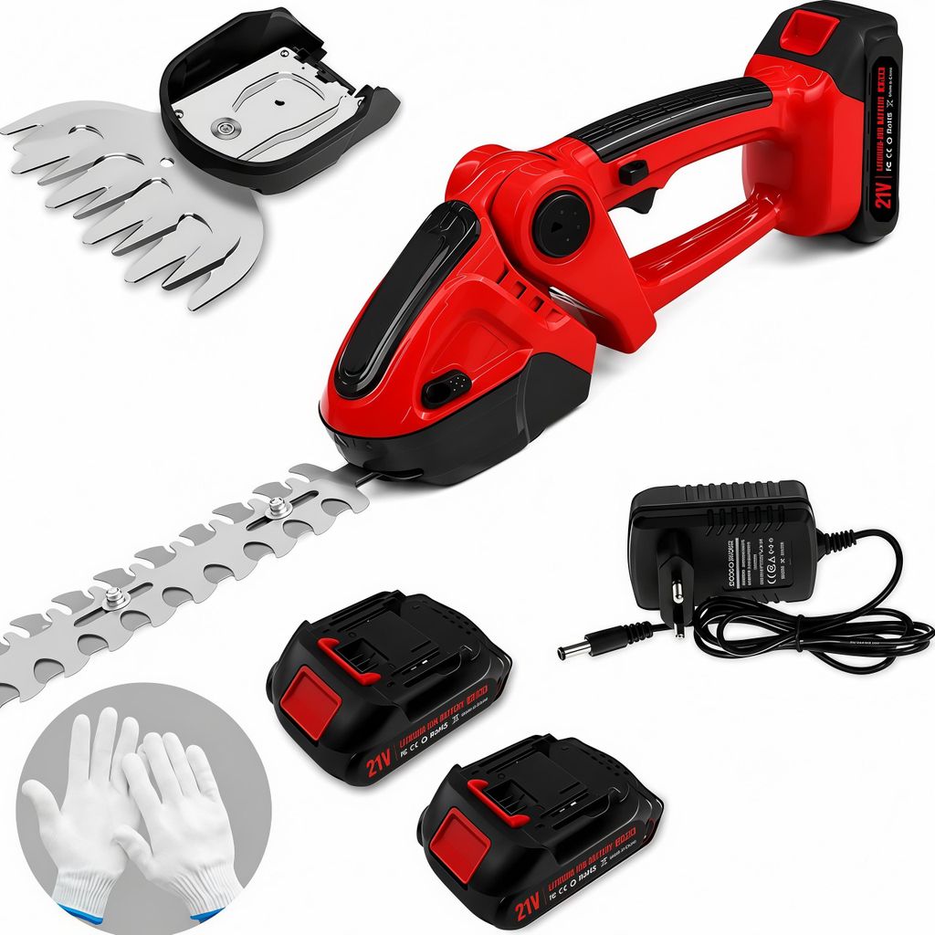 2-in-1 Elektrischer Heckenschneider mit 2×2000mAh Produktbild 