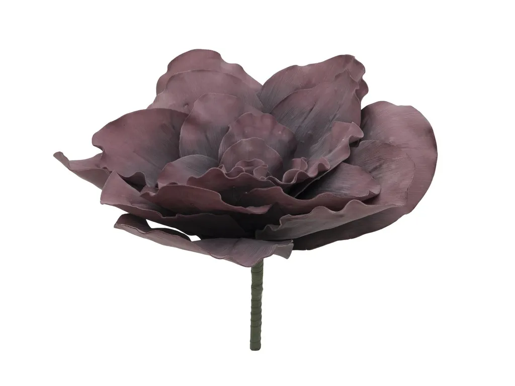 Fleur Artificielle XL Vieux Rose en EVA Aspect Naturel Hauteur 80cm