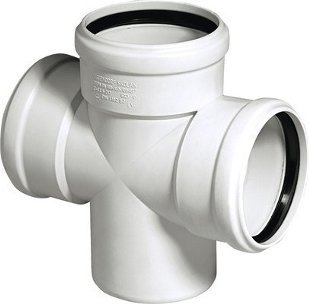 SKOLANsafe®DA Doppelabzweig 87° DN 90/90/90 mm Produktbild 