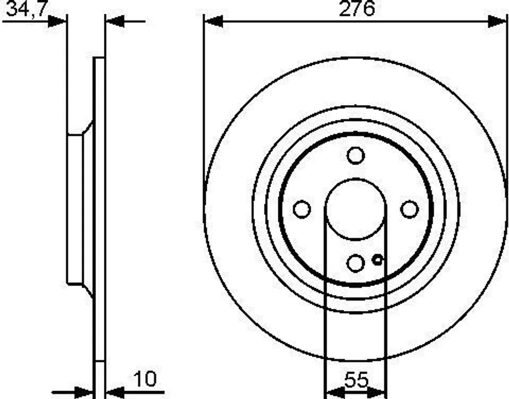 Disque de frein Bosch 0 986 479 473 pour Mazda MX-5 II NB N0YY 26 251