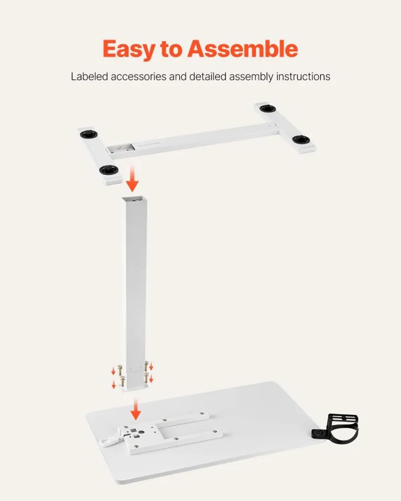 Table de chevet mobile avec 4 roulettes cachées pour ordinateur portable - 7