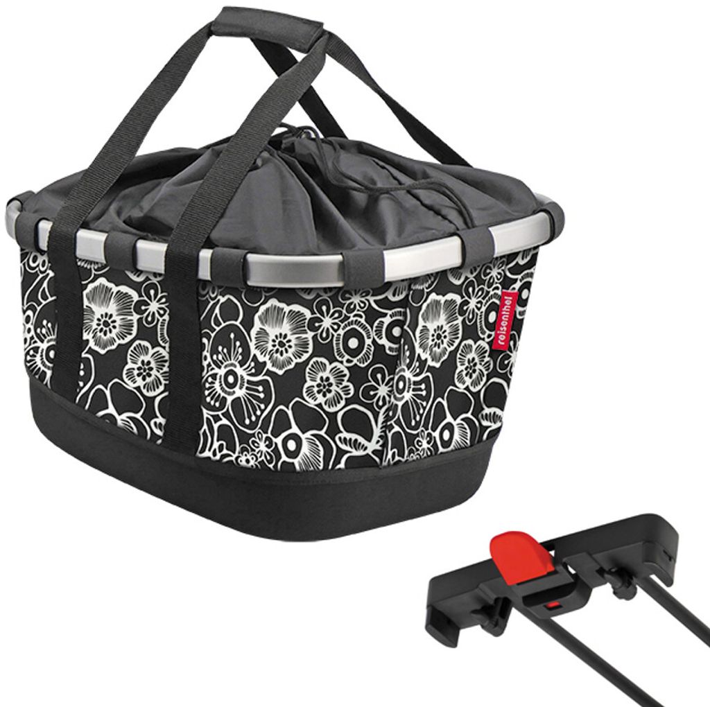 KLICKfix BIKEBASKET GT FÜR RACKTIMEFLEUR SCHWARZ Produktbild 
