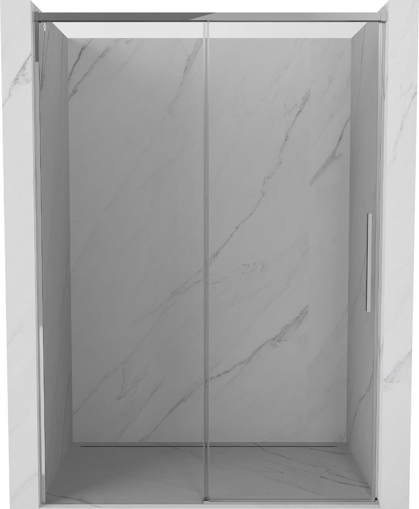 Mexen Rox Schiebeduschtüren 150 cm, transparent, Chrom - 8C2-150-000-01-00