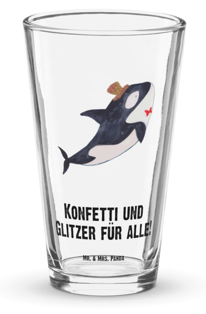 Mr. & Mrs. Panda Glas Orca Zylinder - Transparent - Produktbild 