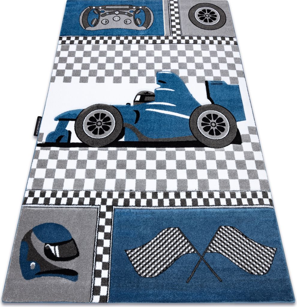 Kinderteppich PETIT RACE FORMULA 1 BOLID AUTO blau Blau 240x330 cm
