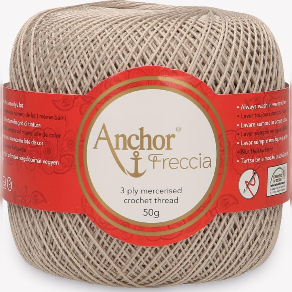 Anchor Freccia 16 – feines Baumwollgarn zum Häkeln (Farbe 00590)