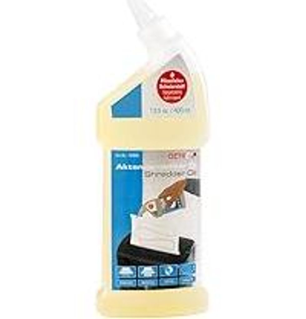 GENIE Aktenvernichter Öl (400 ml), zum Reinigen und Schmieren & Pflegekit (Ölpapier für Aktenvernichter, geeignet für sämtliche Schnittarten, ...