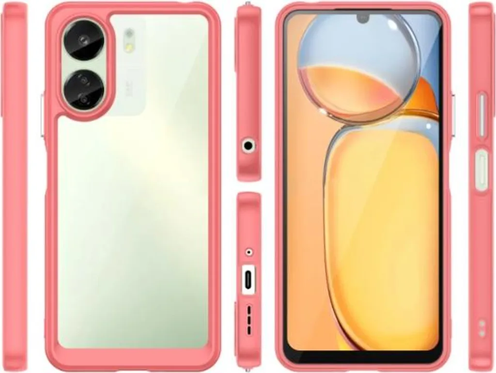 Custodia Protettiva Xiaomi Redmi 13C Rosa: Bumper TPU Anti-Graffio