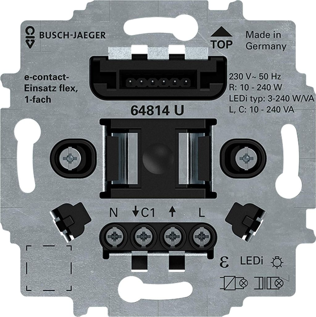 Busch-Jaeger e-contact-Inserto flex, singolo 230 Volt Immagine del prodotto 