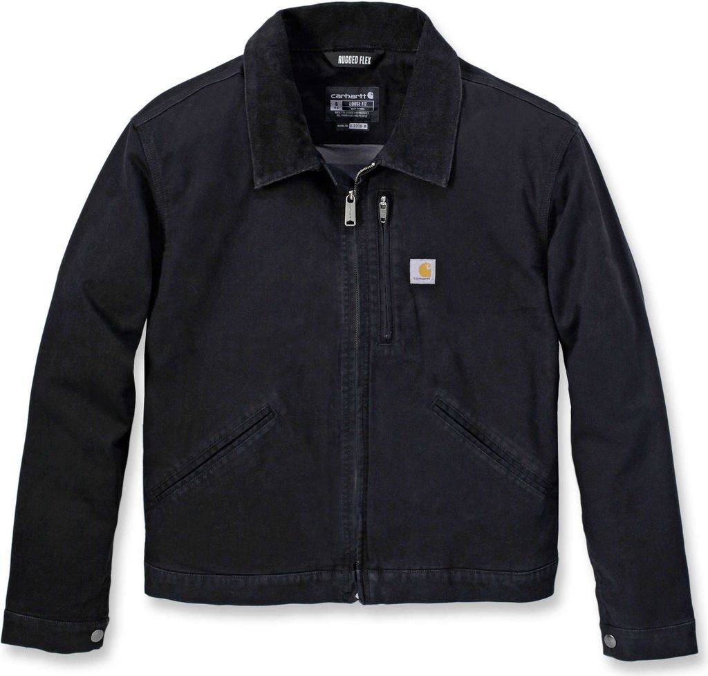 Carhartt Relaxed Fit Canvas Detroit Jacket 106208, Farbe:black, Größe:XS