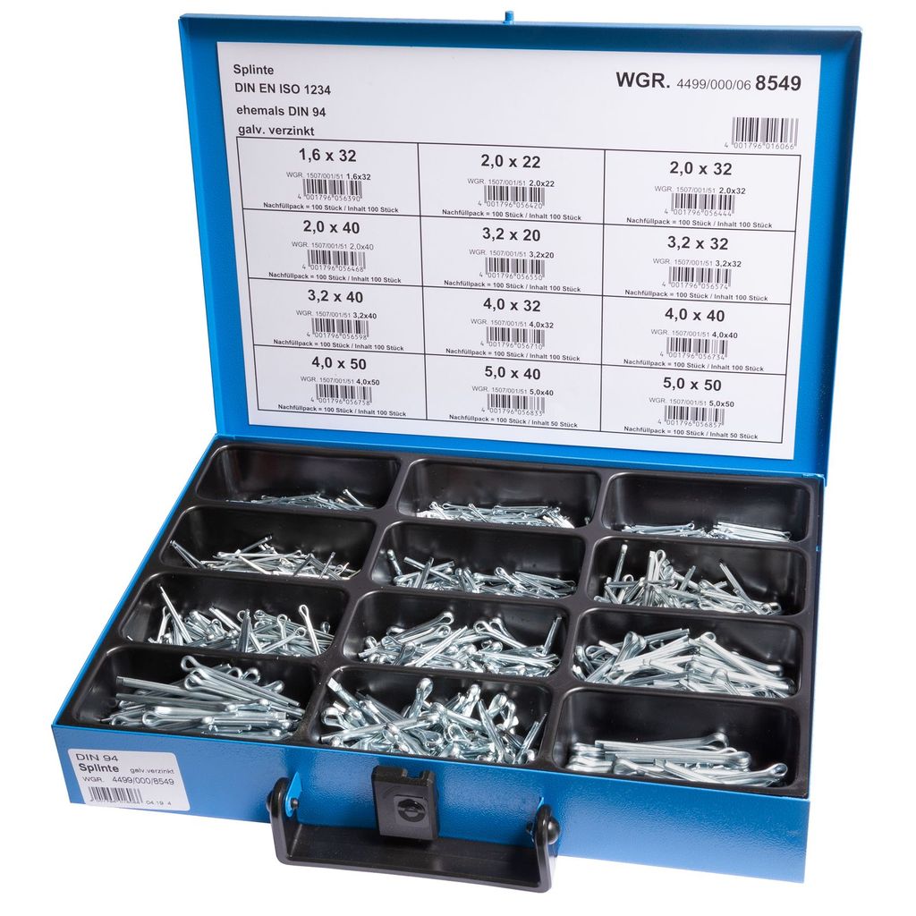 Splinte Sortiment Gerade Sicherungssplinte Splint Set Sicherungsstifte Splinte Sortiment Gerade Sicherungssplinte Splint Set Sicherungsstifte