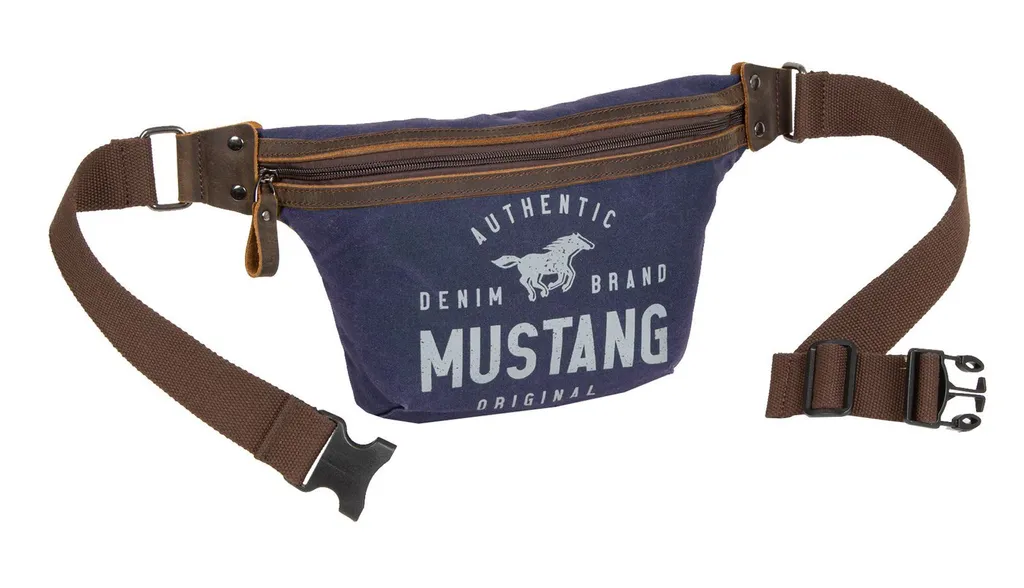 Gardez vos mains libres avec le sac banane Mustang Houston bleu marine