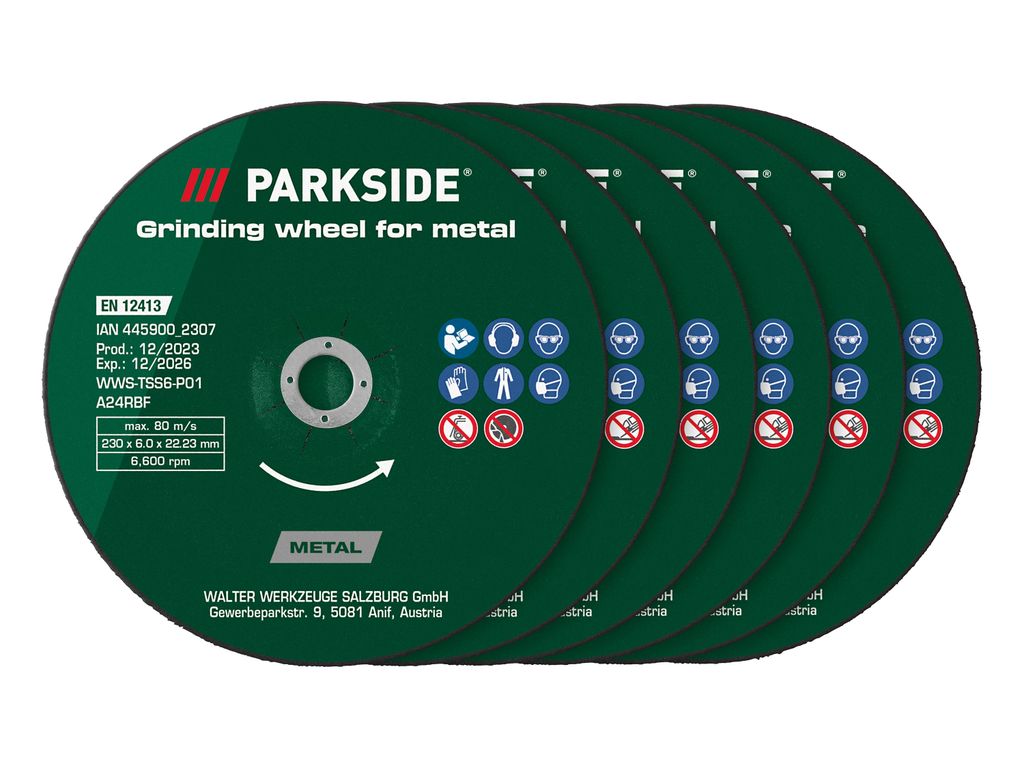 PARKSIDE® Diamant- / Trenn- / Schruppscheiben (Trenn- und Produktbild 