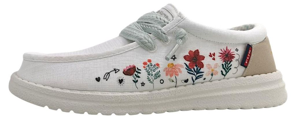 Fusion Schnürhalbschuhe in weiss/weiss kombi, Gr. 41 Produktbild 