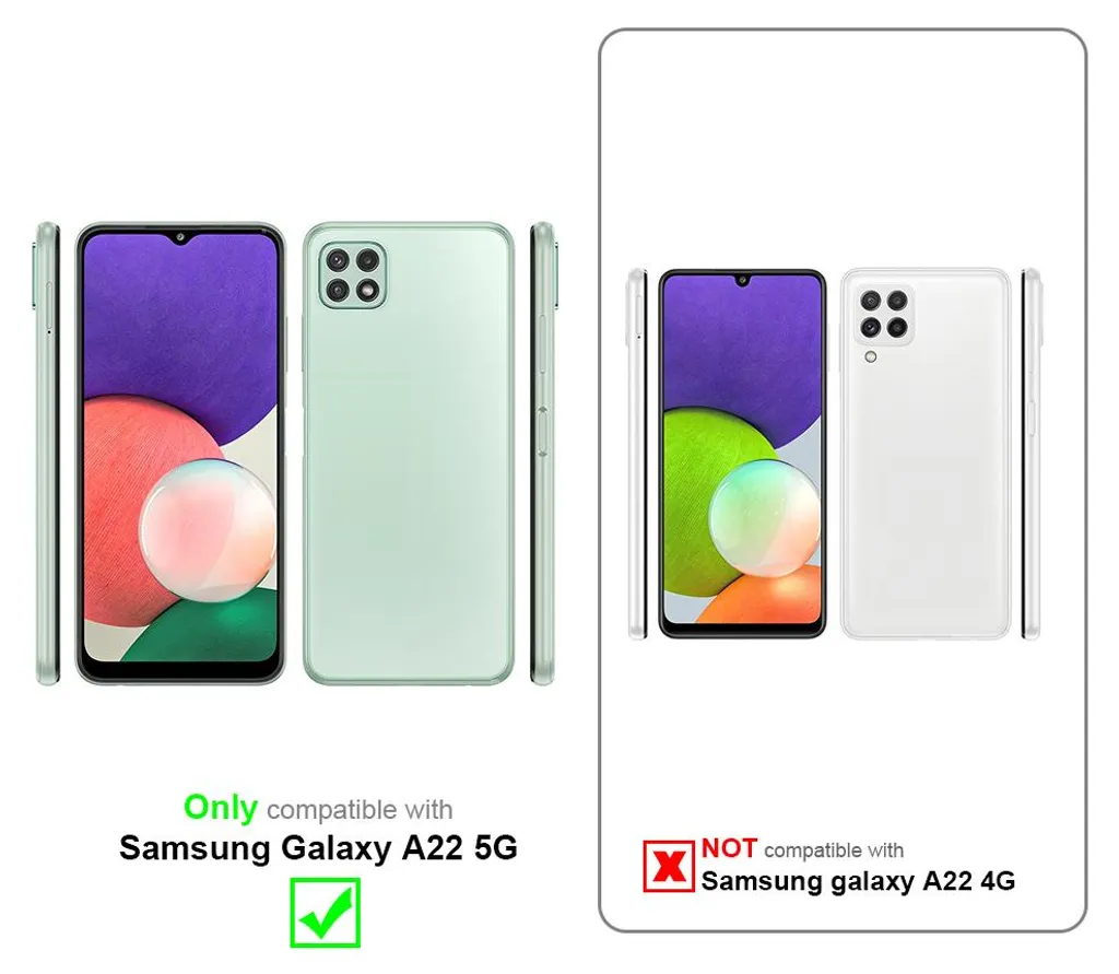 Cadorabo Cover Samsung Galaxy A22 5G Turchese Silicone TPU Soft Touch - 2