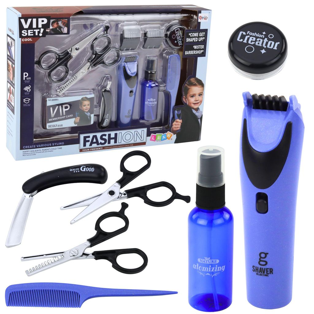 Kleines Friseurset: Haarschneidemaschine, Schere, Zubehör, Produktbild 