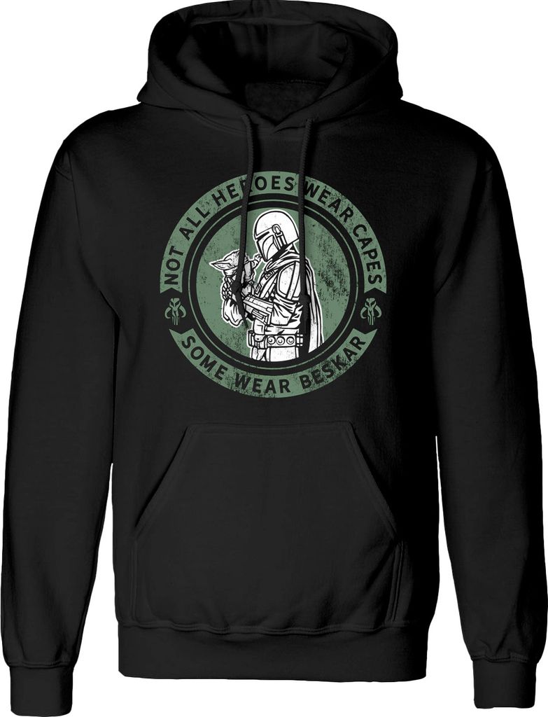Star Wars: Mandalorian - Wear Beskar - Black Pullover Hoodie - Größe S