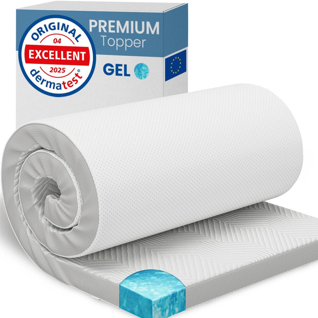 ELONEO Gel Topper 100x200cm, Surmatelas en mousse à mémoire Image du produit 