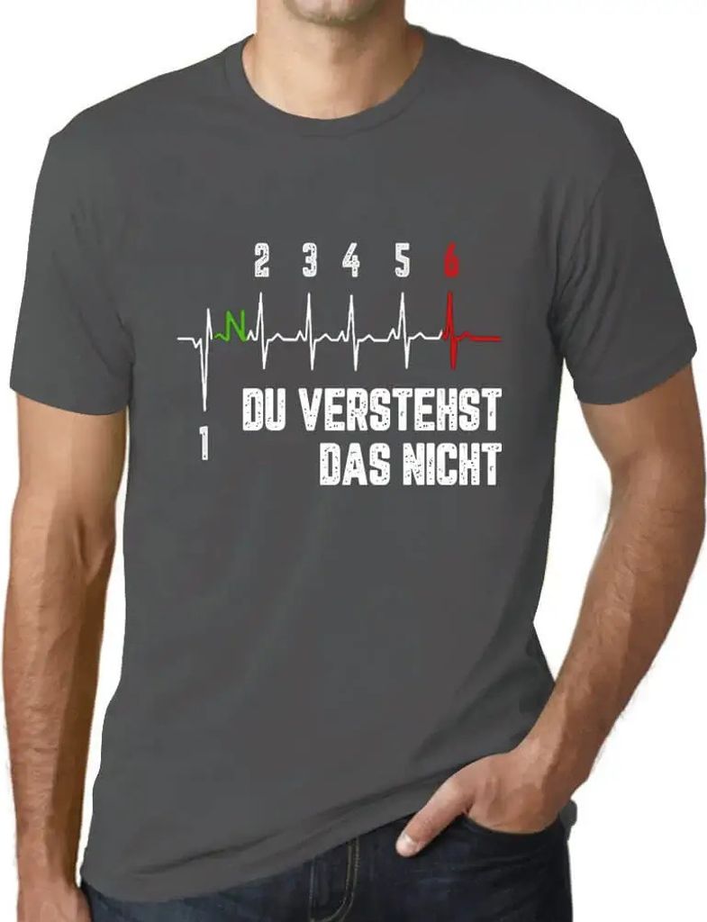 Herren Grafik T-Shirt Du Verstehst Das Nicht 6 Öko-Verantwortlich Vintage Jahrgang Kurzarm Lustige Druck Geburtstag Geschenk Mann