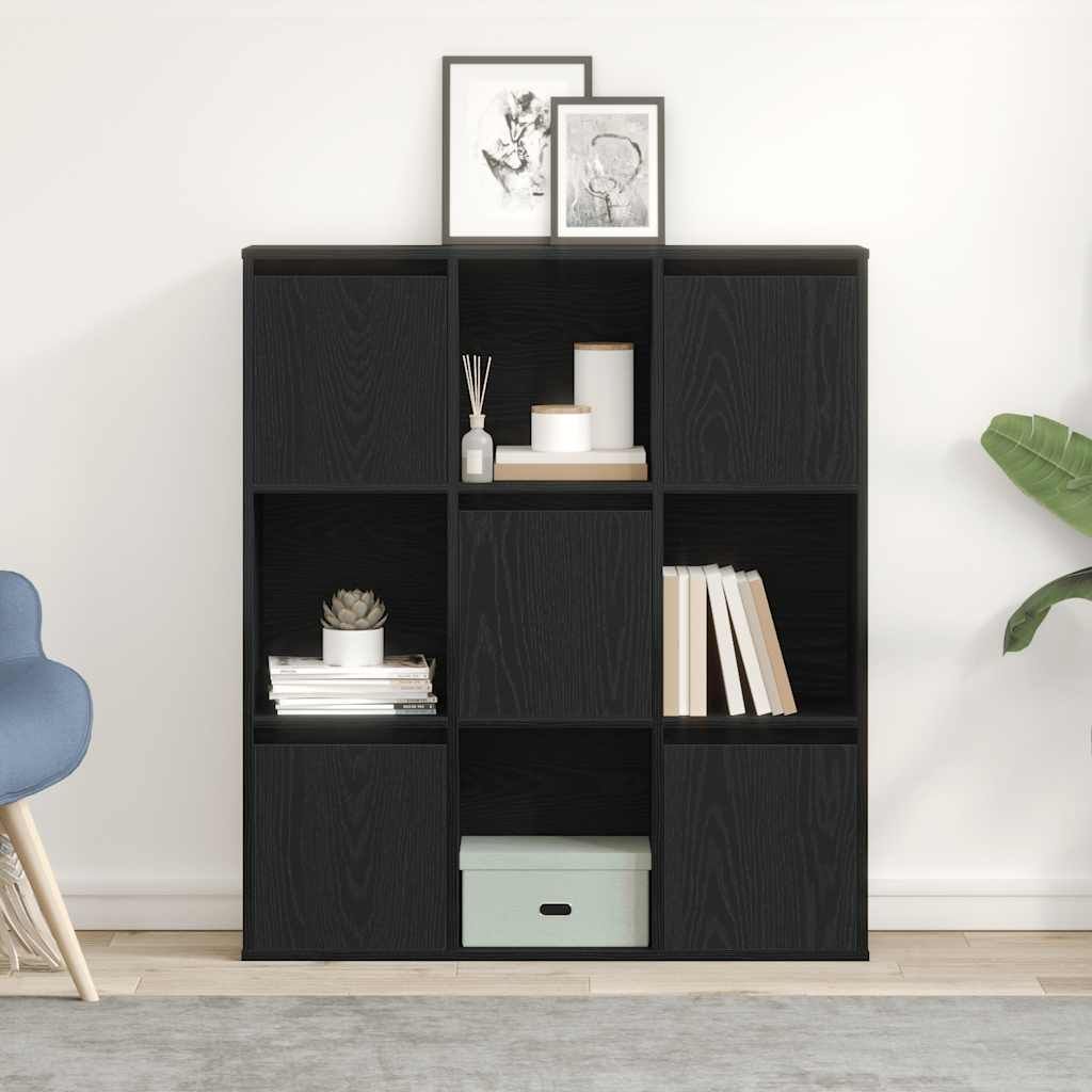 "2026 Aktion"Bücherregal - CLORIS - Standregal - Robust und langlebig - Schwarz Eichen-Optik 89x24x101,5 cm Holzwerkstoff - NeuMöbel7070953