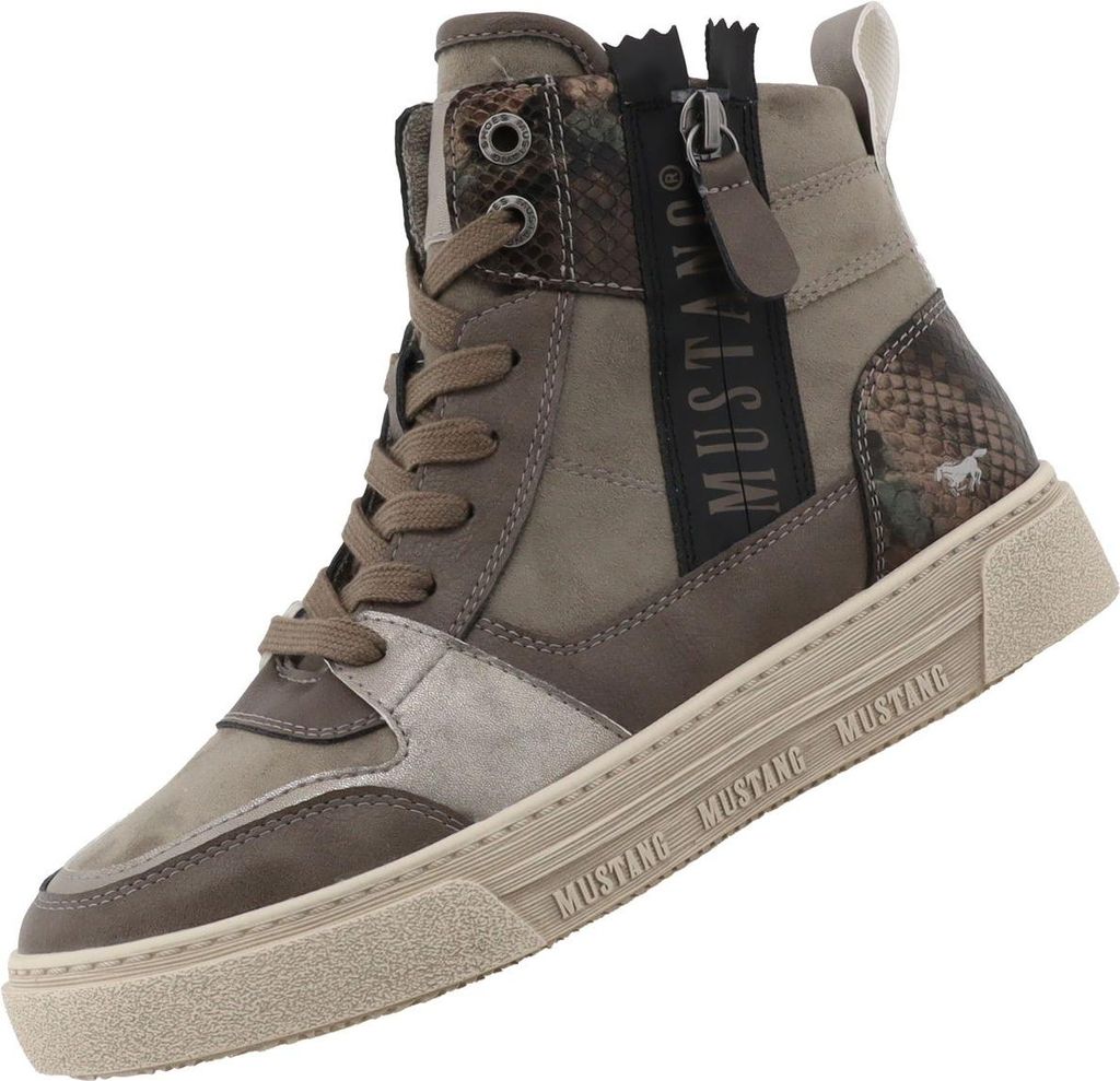 Mustang Damen High Top Sneaker Grau