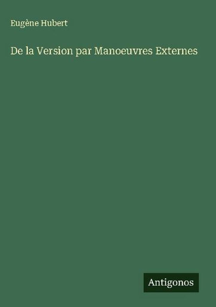 Von der Version durch Externe Manöver