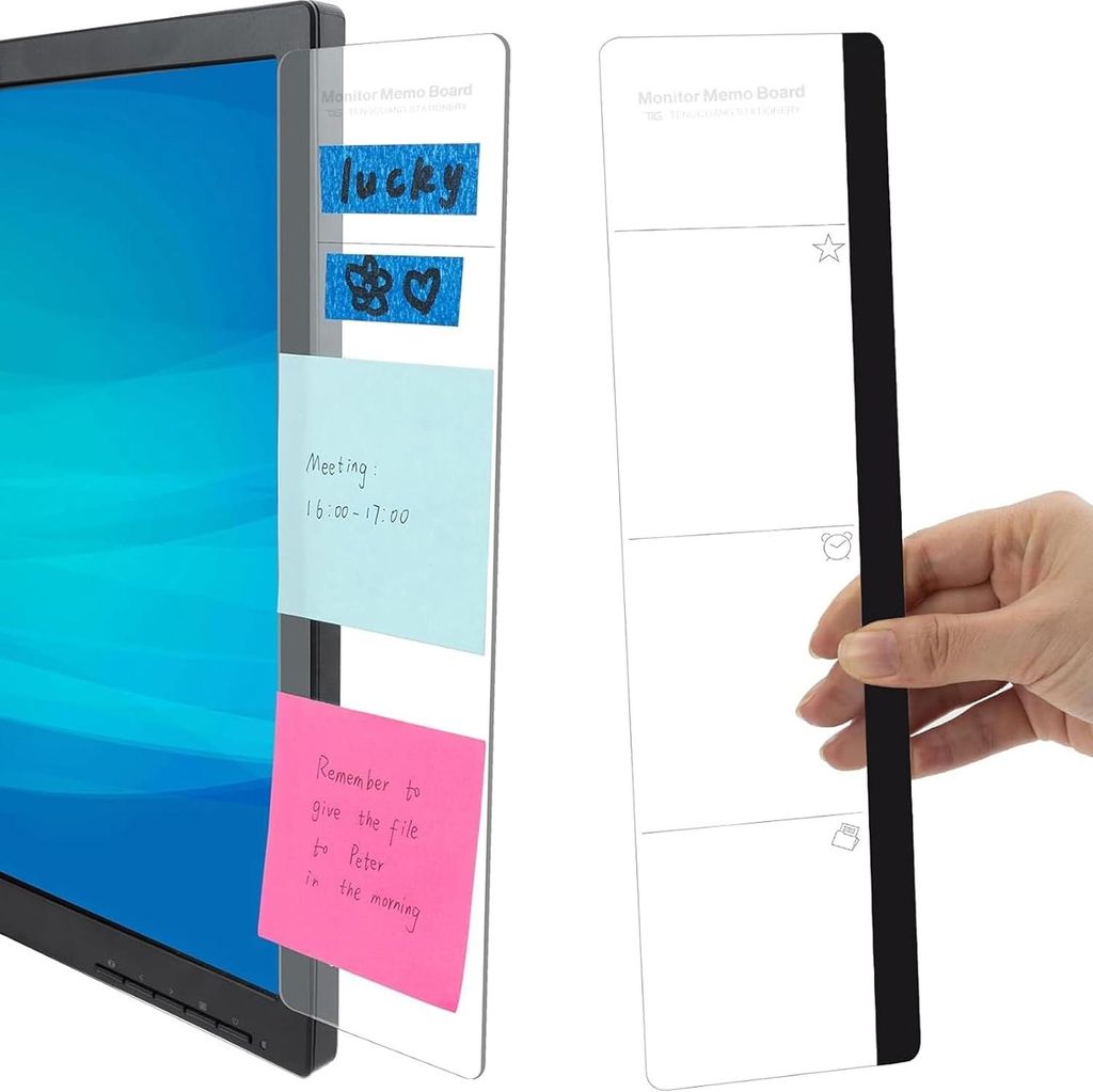 2 Stš¹ck Bš¹ro-Schreibtisch-Zubeh?r, Monitor, Memoboard, Computer-Nachrichtentafel, Bš¹robedarf fš¹r Damen und Herren, Computer-Haftnotizen...